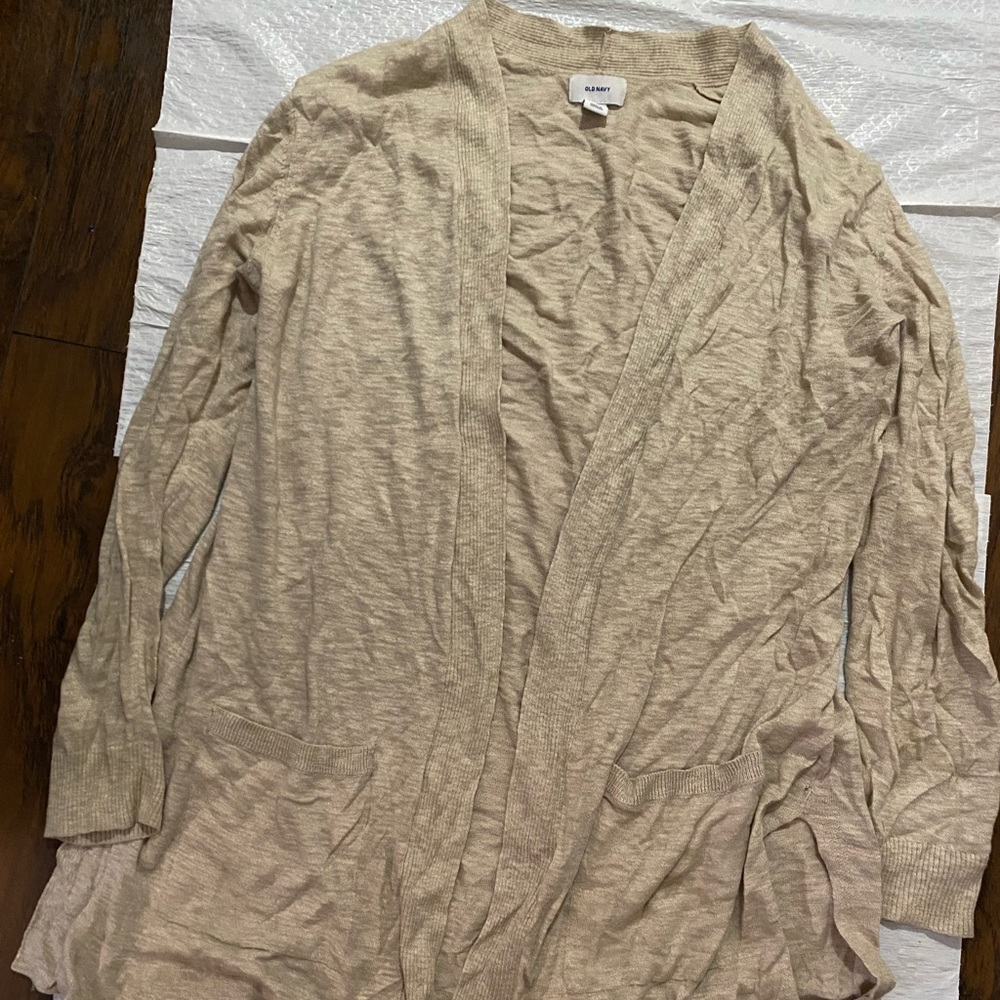 Old Navy blazer Like new beige worn couple